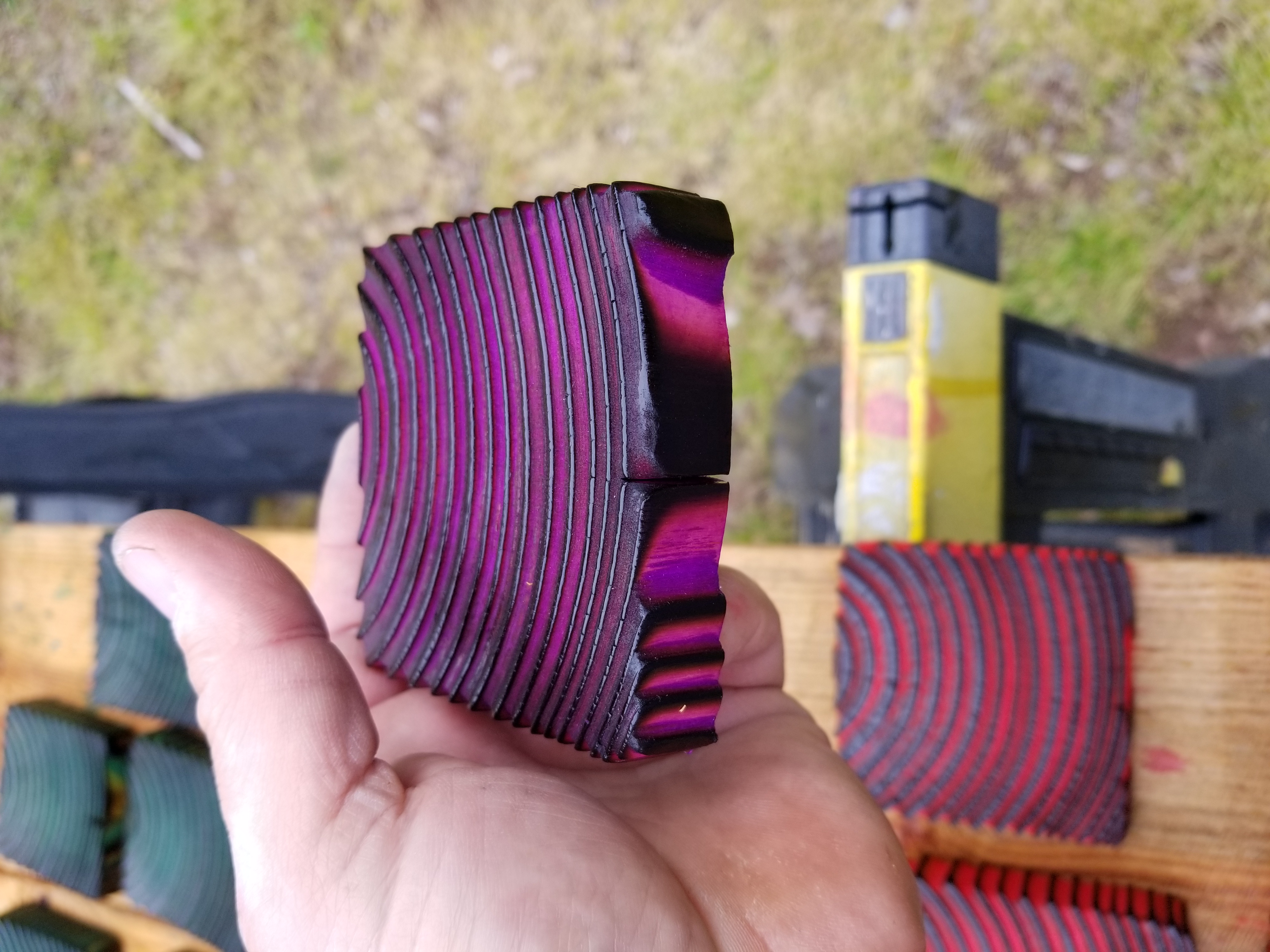 Decorative coaster - purple