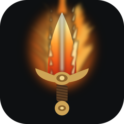 Forge Health app icon — a barbarian sword in forge flames
